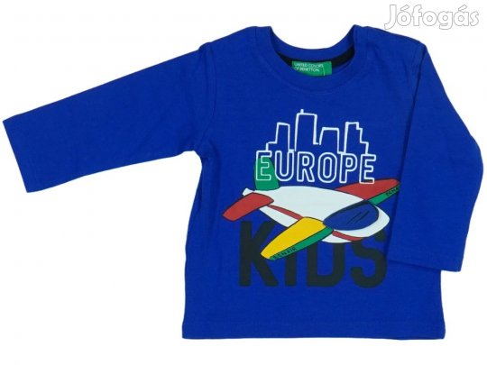 Benetton Új (címkés) Fiú Hosszú ujjú felső (Méret: 68)