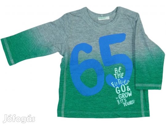 Benetton Új (címkés) Fiú Hosszú ujjú felső (Méret: 68)