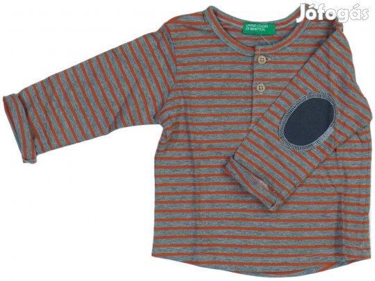 Benetton Új (címkés) Fiú Hosszú ujjú felső (Méret: 68)