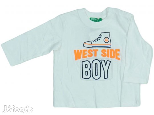 Benetton Új (címkés) Fiú Hosszú ujjú felső (Méret: 68)