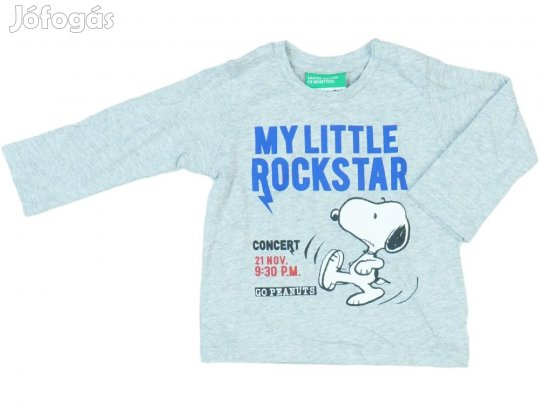 Benetton Új (címkés) Fiú Hosszú ujjú felső (Méret: 68)