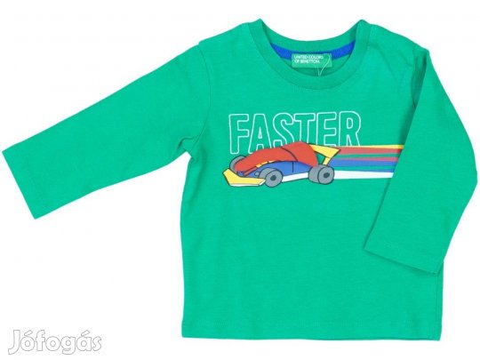 Benetton Új (címkés) Fiú Hosszú ujjú felső (Méret: 68)