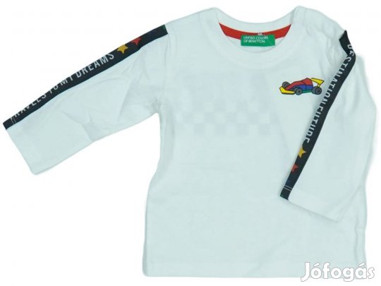 Benetton Új (címkés) Fiú Hosszú ujjú felső (Méret: 68)