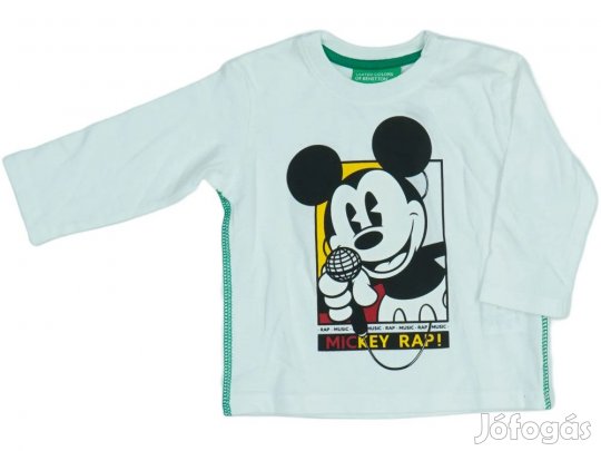 Benetton Új (címkés) Fiú Hosszú ujjú felső (Méret: 68)