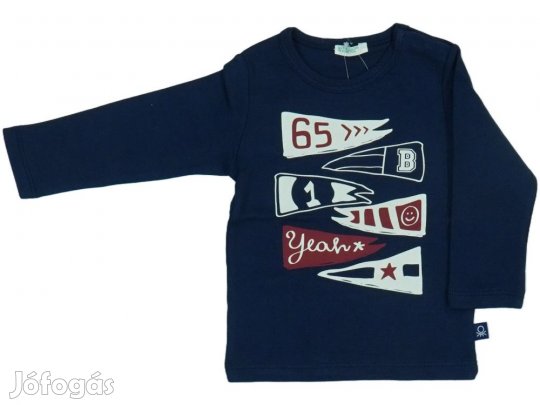 Benetton Új (címkés) Fiú Hosszú ujjú felső (Méret: 68)