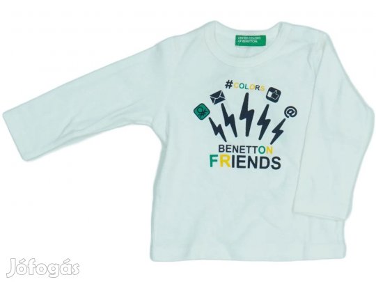 Benetton Új (címkés) Fiú Hosszú ujjú felső (Méret: 68)