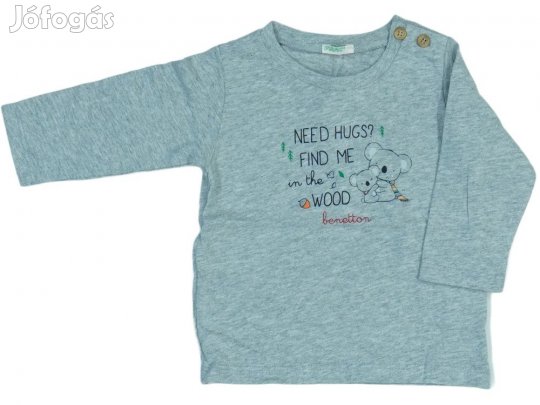 Benetton Új (címkés) Fiú Hosszú ujjú felső (Méret: 68)