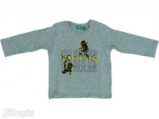 Benetton Új (címkés) Fiú Hosszú ujjú felső (Méret: 74)