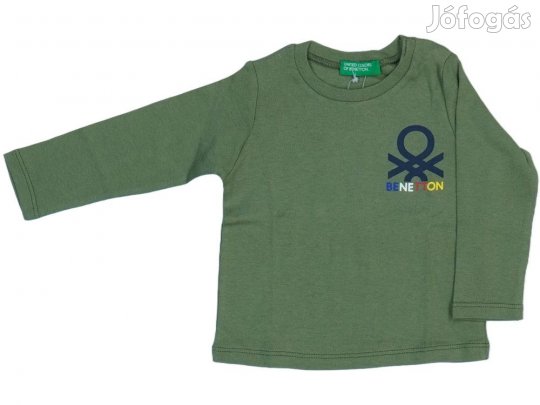 Benetton Új (címkés) Fiú Hosszú ujjú felső (Méret: 74)