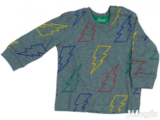 Benetton Új (címkés) Fiú Hosszú ujjú felső (Méret: 74)
