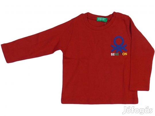Benetton Új (címkés) Fiú Hosszú ujjú felső (Méret: 74)