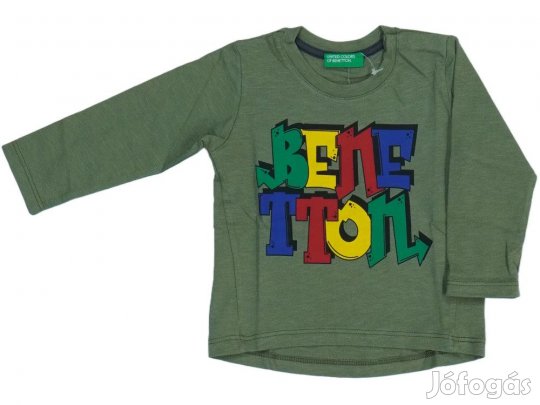 Benetton Új (címkés) Fiú Hosszú ujjú felső (Méret: 74)