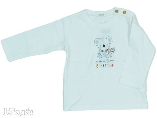 Benetton Új (címkés) Fiú Hosszú ujjú felső (Méret: 74)