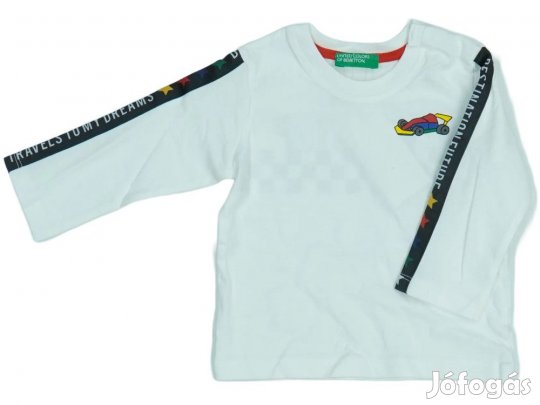 Benetton Új (címkés) Fiú Hosszú ujjú felső (Méret: 74)