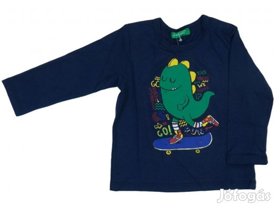 Benetton Új (címkés) Fiú Hosszú ujjú felső (Méret: 80)
