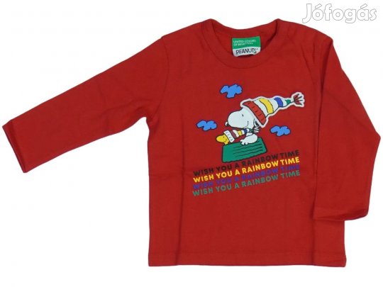 Benetton Új (címkés) Fiú Hosszú ujjú felső (Méret: 80)