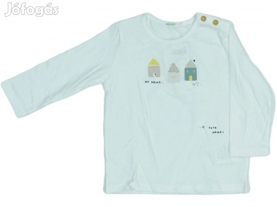 Benetton Új (címkés) Fiú Hosszú ujjú felső (Méret: 80)