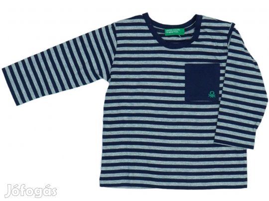 Benetton Új (címkés) Fiú Hosszú ujjú felső (Méret: 80)