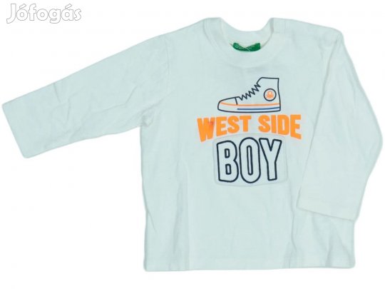 Benetton Új (címkés) Fiú Hosszú ujjú felső (Méret: 80)