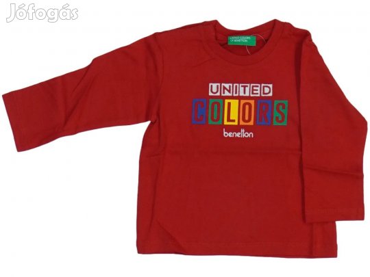 Benetton Új (címkés) Fiú Hosszú ujjú felső (Méret: 80)