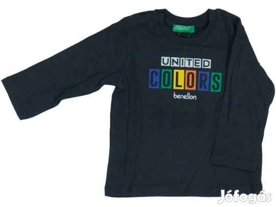 Benetton Új (címkés) Fiú Hosszú ujjú felső (Méret: 80)