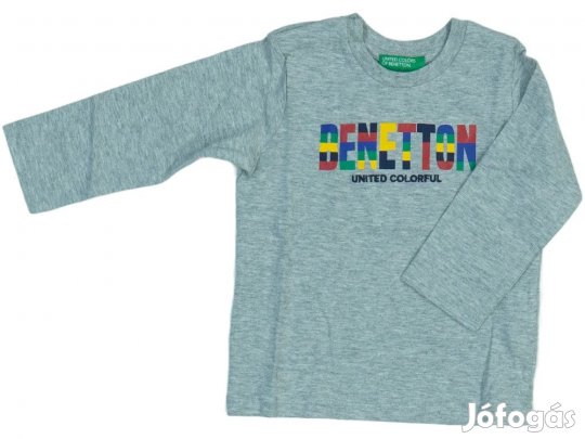 Benetton Új (címkés) Fiú Hosszú ujjú felső (Méret: 80)