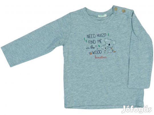 Benetton Új (címkés) Fiú Hosszú ujjú felső (Méret: 80)