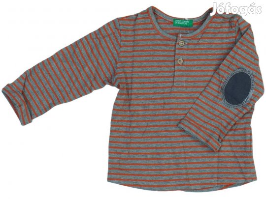 Benetton Új (címkés) Fiú Hosszú ujjú felső (Méret: 80)