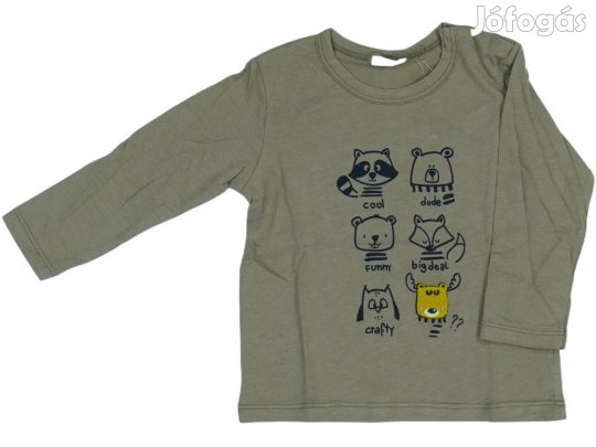 Benetton Új (címkés) Fiú Hosszú ujjú felső (Méret: 80)