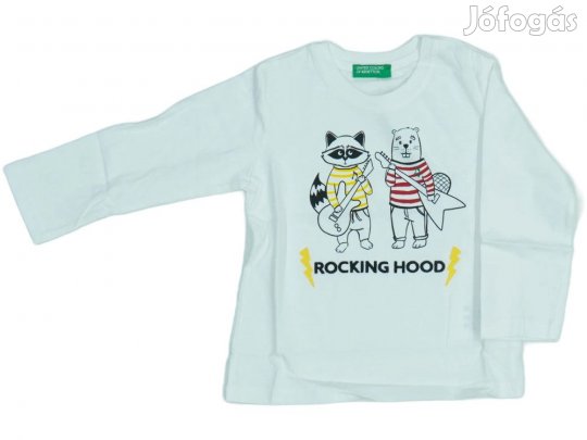 Benetton Új (címkés) Fiú Hosszú ujjú felső (Méret: 86)