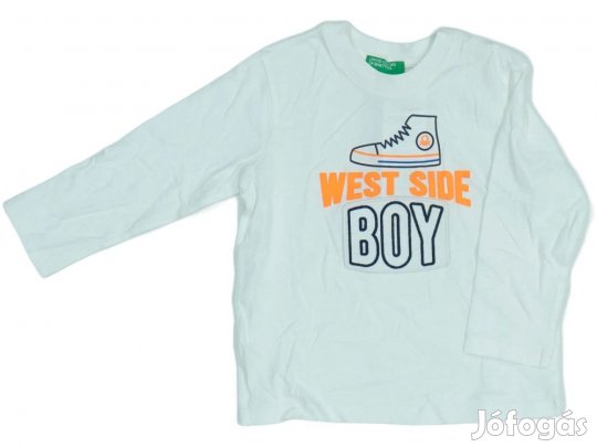Benetton Új (címkés) Fiú Hosszú ujjú felső (Méret: 86)