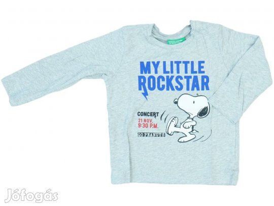 Benetton Új (címkés) Fiú Hosszú ujjú felső (Méret: 86)