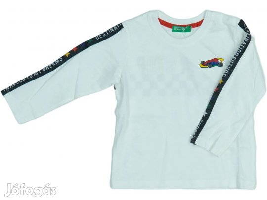 Benetton Új (címkés) Fiú Hosszú ujjú felső (Méret: 86)