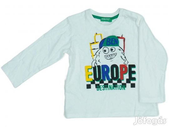 Benetton Új (címkés) Fiú Hosszú ujjú felső (Méret: 86)