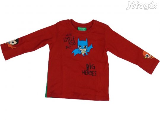 Benetton Új (címkés) Fiú Hosszú ujjú felső (Méret: 86)