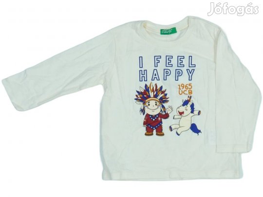 Benetton Új (címkés) Fiú Hosszú ujjú felső (Méret: 86)