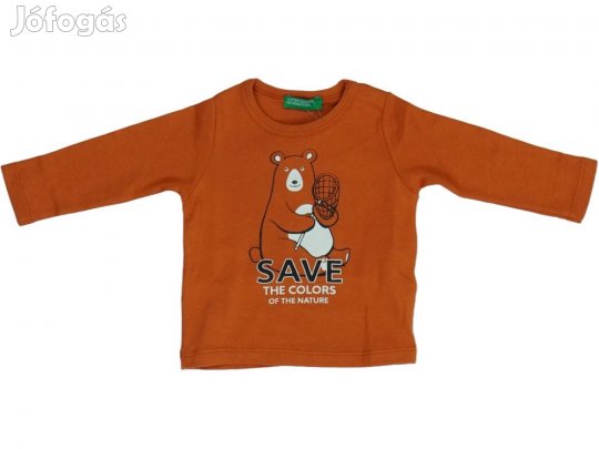 Benetton Új (címkés) Fiú Hosszú ujjú felső (Méret: 86)