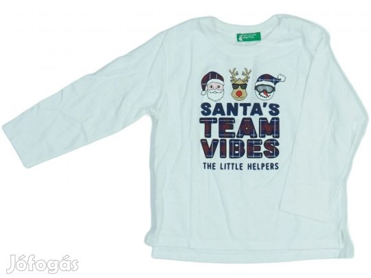 Benetton Új (címkés) Fiú Hosszú ujjú felső (Méret: 86)