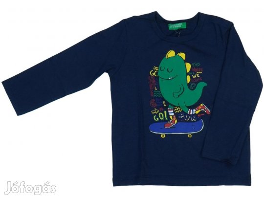 Benetton Új (címkés) Fiú Hosszú ujjú felső (Méret: 86)
