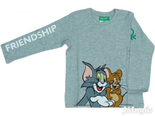 Benetton Új (címkés) Fiú Hosszú ujjú felső (Méret: 92)