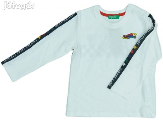 Benetton Új (címkés) Fiú Hosszú ujjú felső (Méret: 92)