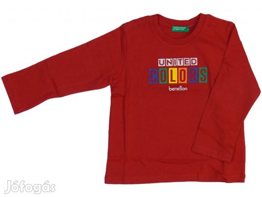 Benetton Új (címkés) Fiú Hosszú ujjú felső (Méret: 92)