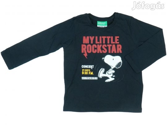 Benetton Új (címkés) Fiú Hosszú ujjú felső (Méret: 92)