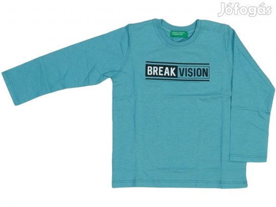 Benetton Új (címkés) Fiú Hosszú ujjú felső (Méret: 92)