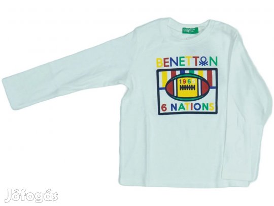 Benetton Új (címkés) Fiú Hosszú ujjú felső (Méret: 92)