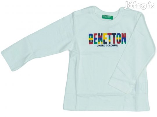 Benetton Új (címkés) Fiú Hosszú ujjú felső (Méret: 92)