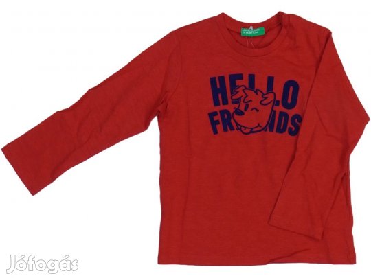 Benetton Új (címkés) Fiú Hosszú ujjú felső (Méret: 98)