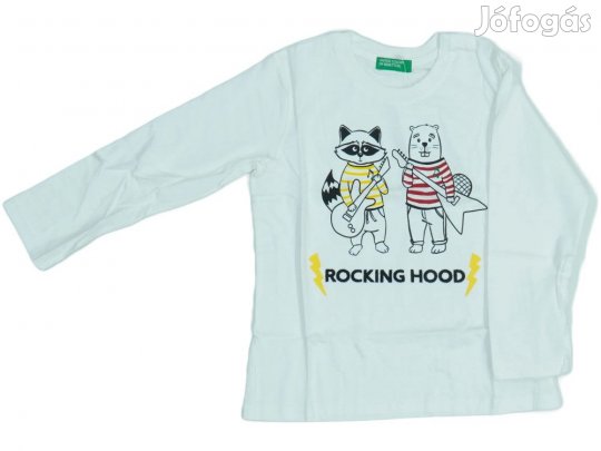 Benetton Új (címkés) Fiú Hosszú ujjú felső (Méret: 98)