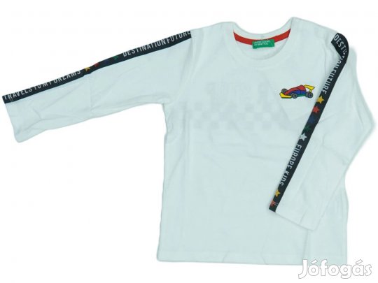 Benetton Új (címkés) Fiú Hosszú ujjú felső (Méret: 98)