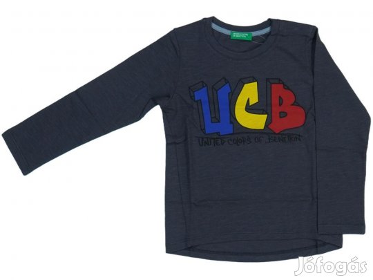 Benetton Új (címkés) Fiú Hosszú ujjú felső (Méret: 98)